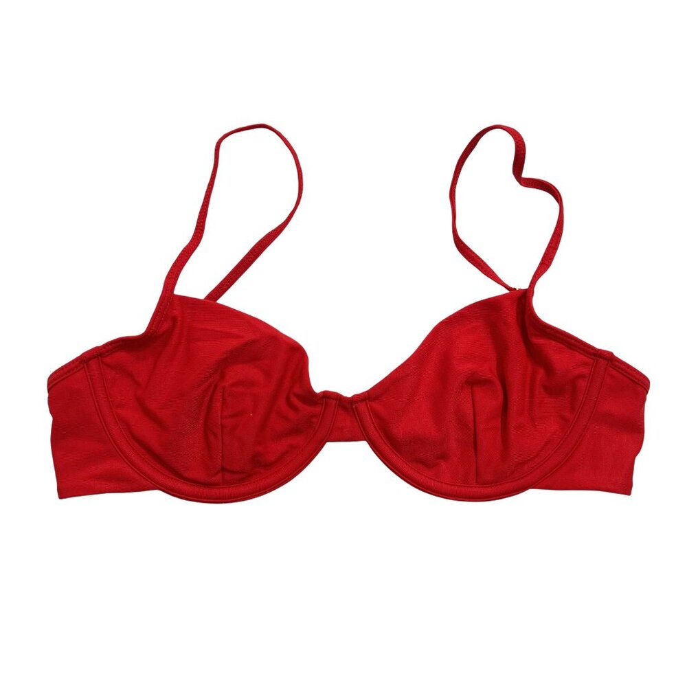 Asta Resort Tiffany Bikini Top in Cherry Red